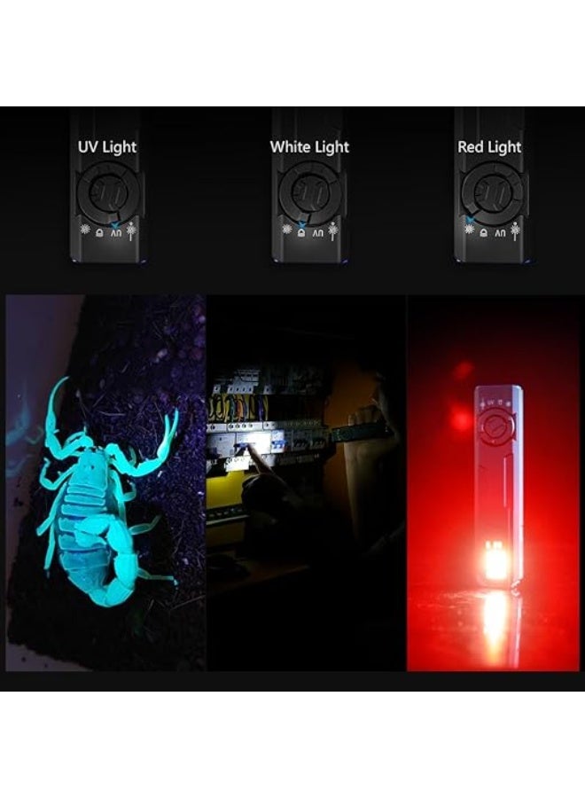 IMALENT GR35 The Most Powerful Flat EDC Torch, UV 365nm + Red, 4 Light Sources, IPX7 Waterproof, Quick Charge Type-C for Hiking Emergency DIY (Green PE) - Image 3