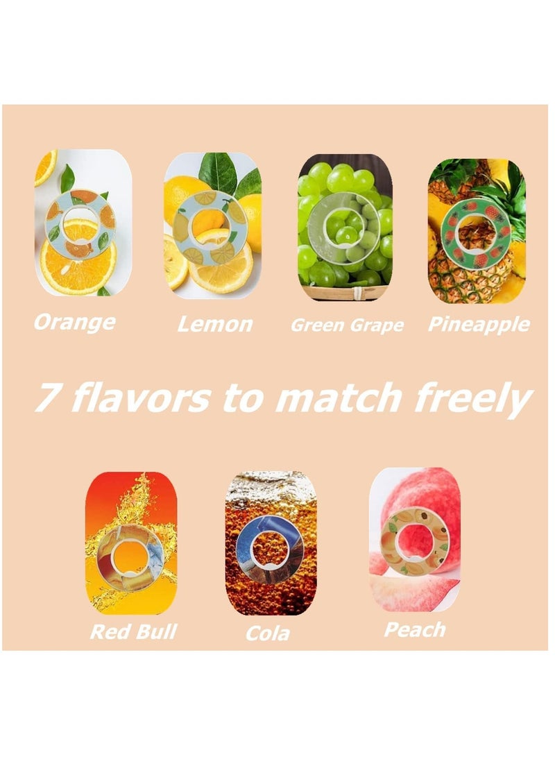 SOLARAE Sports Air Water Bottle BPA Free Starter up Set Drinking Bottles,650ML Fruit Fragrance Water Bottle, with 7 Flavour pods%0 Sugar Water Cup, for Gym and Outdoor Gift - Image 4