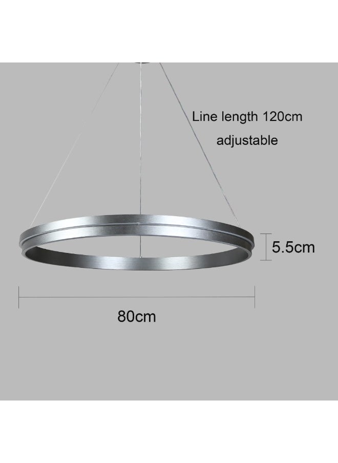 Hummer Modern gray ring hanger with 3 lights, 125 watts, 80 cm  - Image 1