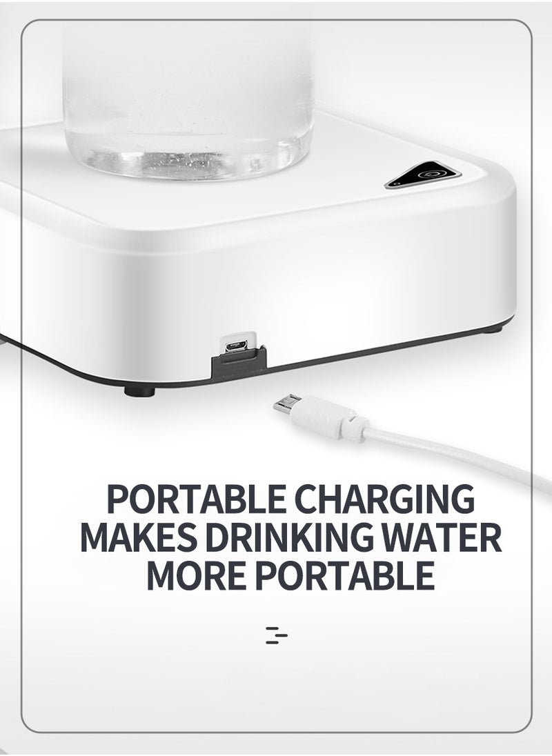 Beirui - 2 in 1 Water Dispenser Electric Pump Bucket Table Dual Purpose Electric Water Dispenser Smart Electric Pump USB Rechargeable Water Bottle Pump Portable Low Decibel Bedside Water Dispenser for 5 Gallon Water Bottle, Camping Portable Water Dispenser Pumps for Home Kitchen and Office - Image 1