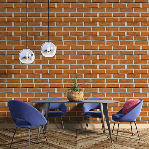 PAPER PLANE DESIGN PVC Self-Adhesive Waterproof Brick Wallpaper for Walls -1 Roll Size 2 X 12 Feet - Image 3
