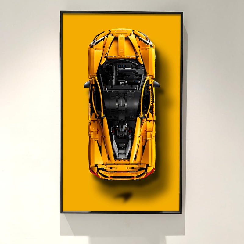 WETCEAOM Display Wallboard Compatible with Lego Technic McLaren P1 18 42172 Display Frame for Wall Gift Ideas Compatible with Lego Car Wall Mount Display Enthusiast Only Wallboard - Image 2