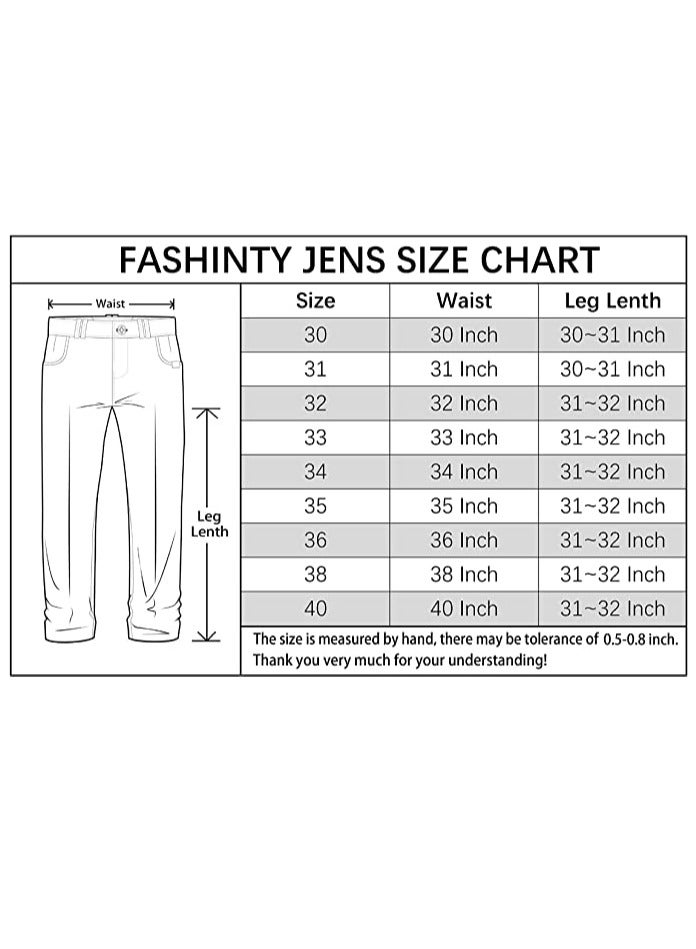 Mens jeans pants straight fit tapered leg skinny jean for work and casual BL-32 - Image 3