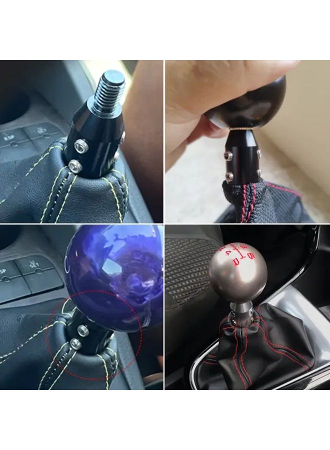 محول مقبض ناقل الحركة للسيارة السوداء إلى M18x1.5 محول عالمي من سبائك الألومنيوم - Image 3