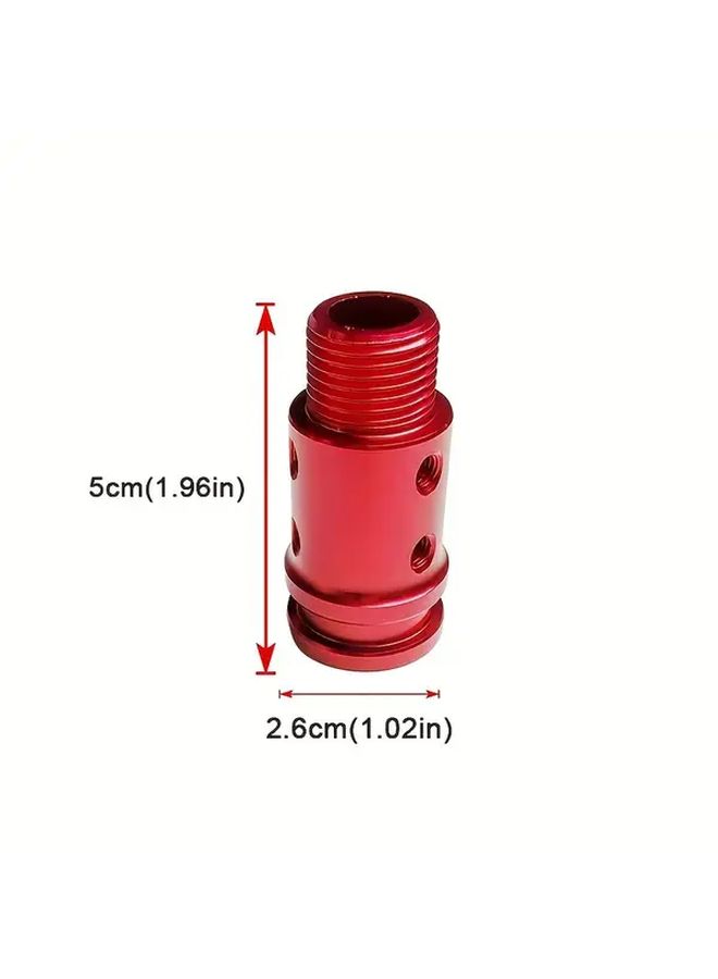 محول مقبض ناقل الحركة للسيارة السوداء إلى M18x1.5 محول عالمي من سبائك الألومنيوم - Image 2