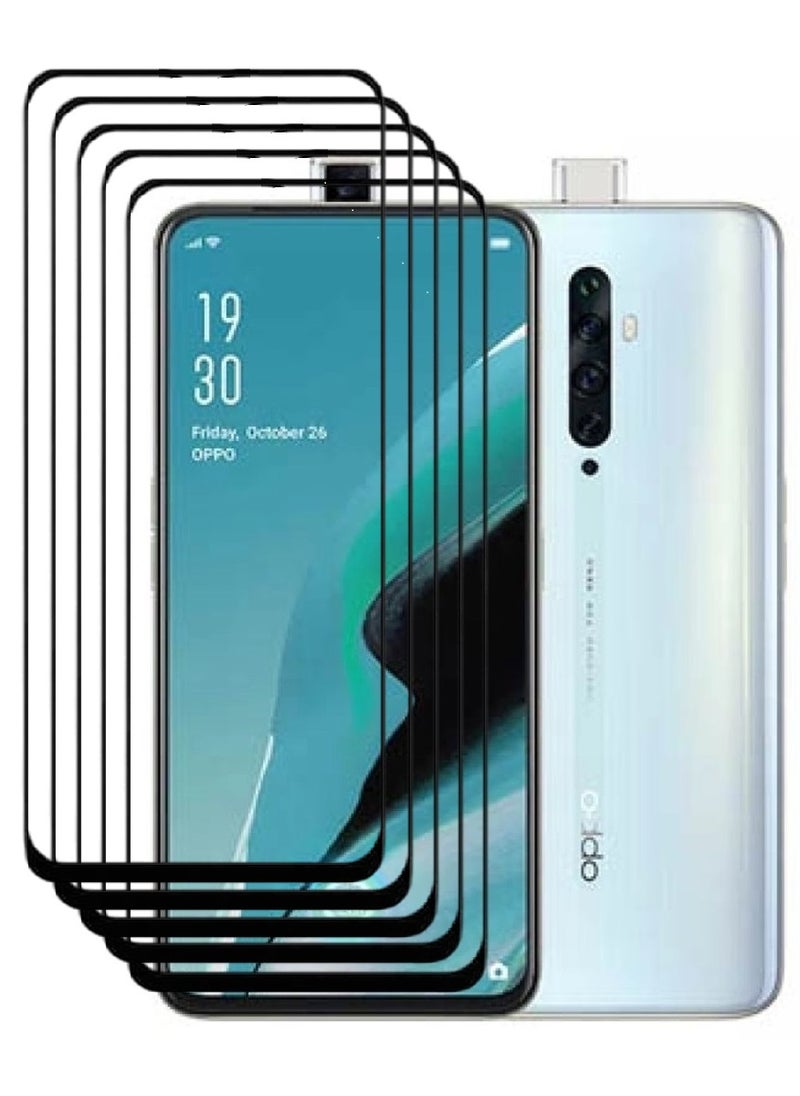 AINA 5 Pieces Tempered Glass Screen Protector 5D Designed For Oppo Reno2 F Full Glue Edge to Edge Full Screen Coverage And Bubble Free - Image 1