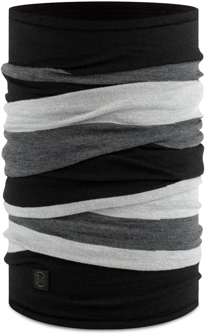 Buff Unisex Merino Wool Move Tubular Bandana Scarf - Graphite - Image 1