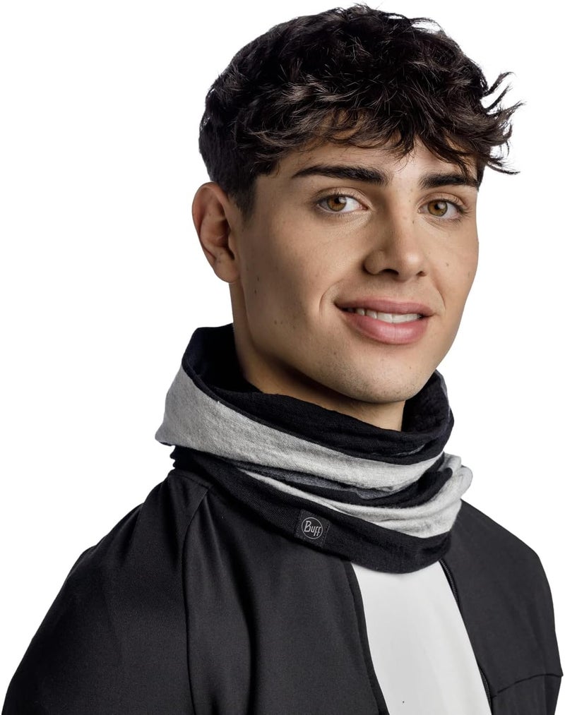 Buff Unisex Merino Wool Move Tubular Bandana Scarf - Graphite - Image 4