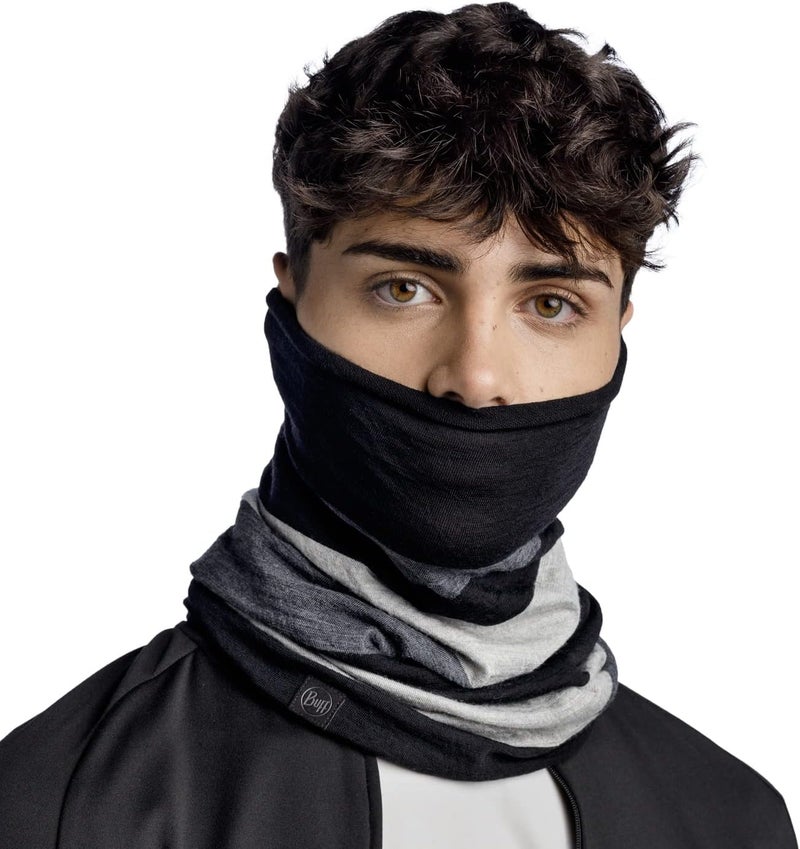 Buff Unisex Merino Wool Move Tubular Bandana Scarf - Graphite - Image 5