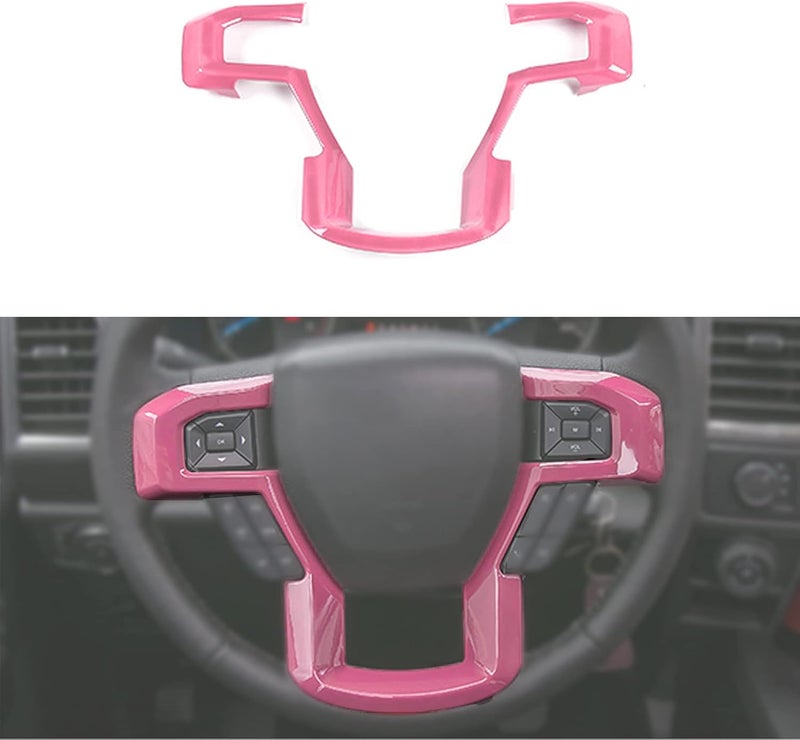 Keptrim for F-150 ABS Carbon Fiber Steering Wheel Cover Trim for 2015 2016 2017 2018 2019 2020 Ford F150, for 2017-2022 F250 F350, for 2018-2021 Ford  Expedition - Image 1