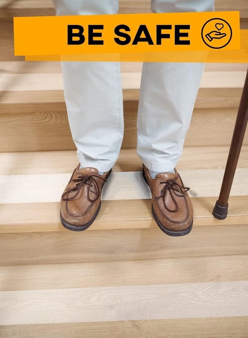 كيلا شريط شفاف مانع للانزلاق، مقاوم للماء، شريط مانع للانزلاق لدرجات السلم، للقوارب، السلالم، شفاف، ناعم، مريح للأقدام العارية، 4 بوصات × 33 قدمًا - Image 4