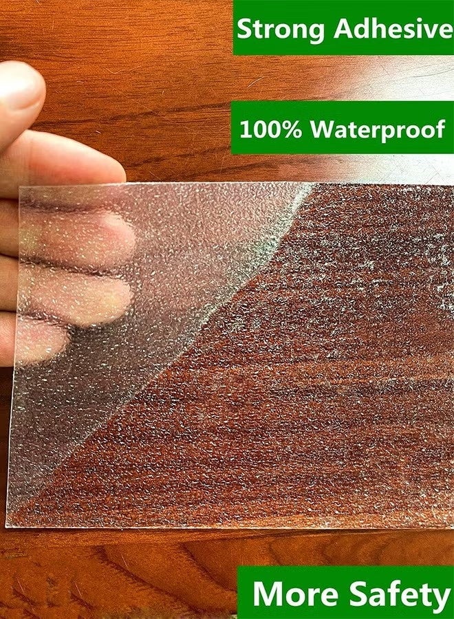 كيلا شريط شفاف مانع للانزلاق، مقاوم للماء، شريط مانع للانزلاق لدرجات السلم، للقوارب، السلالم، شفاف، ناعم، مريح للأقدام العارية، 4 بوصات × 33 قدمًا - Image 3