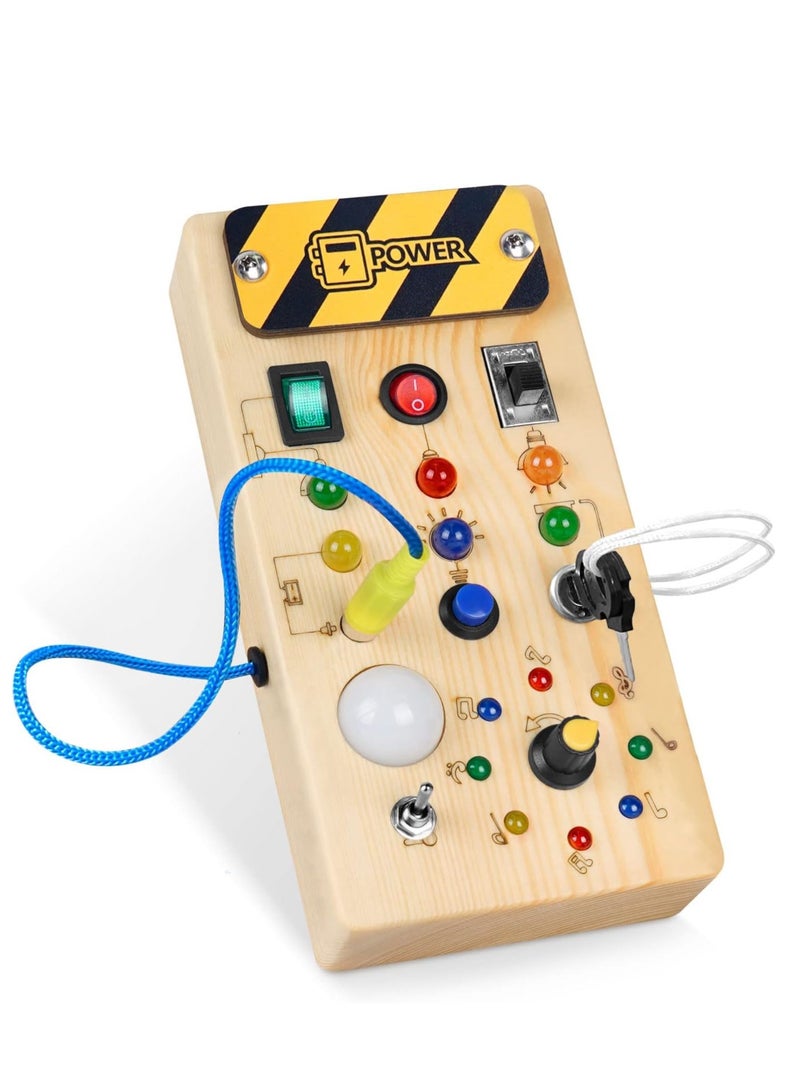 general Busy Board Toys Montessori Toys Sensory Board for Fine Motor Skill Toddler Busy Board Toddler Travel Toys Pre-Kindergarten Toys for Boys and Girls - Image 1