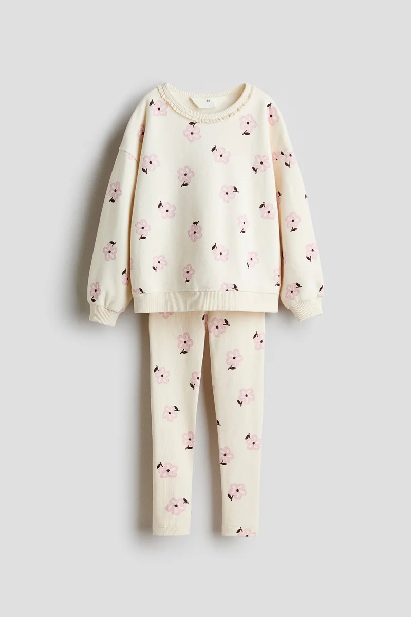 H&M 2-piece patterned cotton set