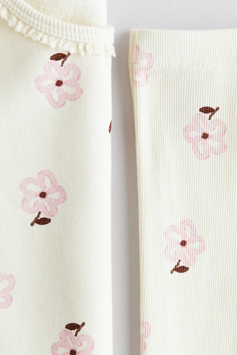 H&M 2-piece patterned cotton set