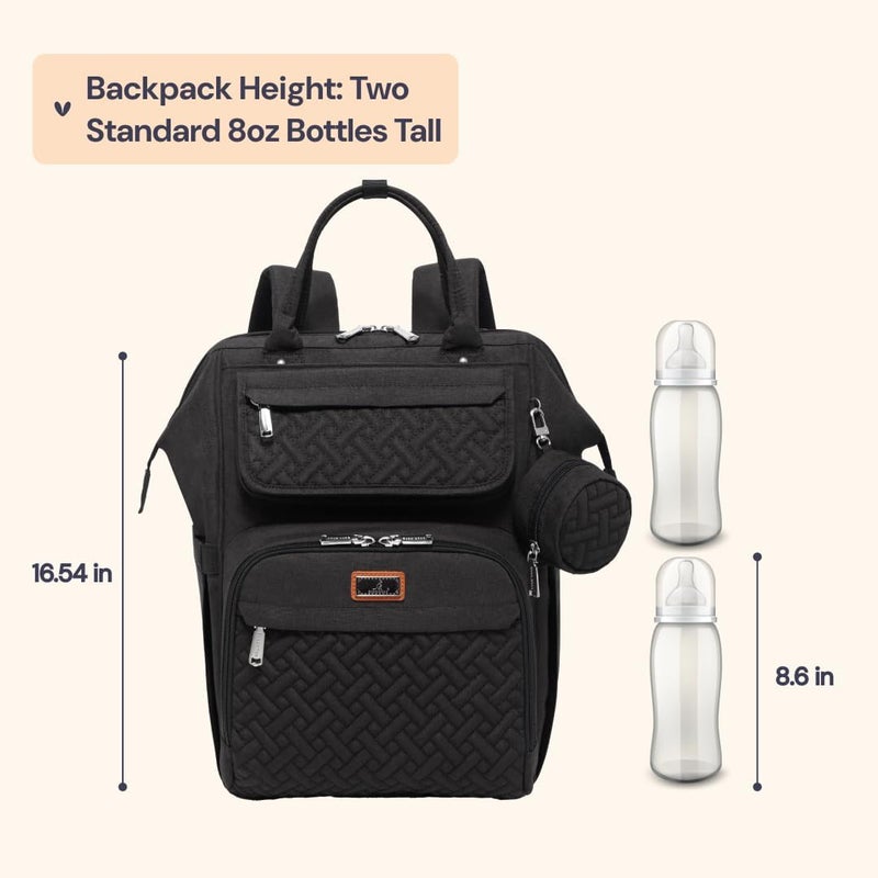 BabbleRoo Diaper Bag Backpack, Multifunction Nappy Changing Bag - Image 2