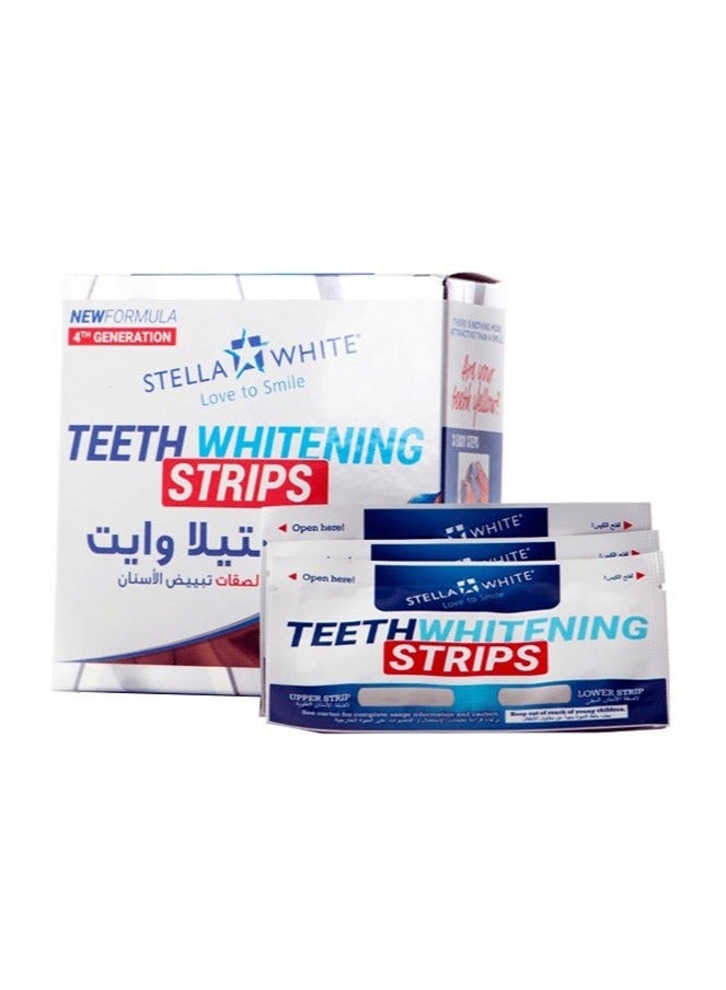 STELLA WHITE Teeth Whitening Patches – 28 Pieces | Safe & Effective Whitening Formula for a Brighter Smile