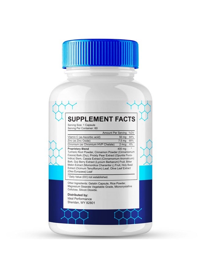 IDEAL PERFORMANCE Gluctose Advanced Blood Formula Capsules, Official Gluctose Supplement Pills, Premium Formula Support Healthy, Balance and Overall Well-Being Naturally, Gluc Tose Detox Pastillas Reviews (2 Pack)  - Image 2