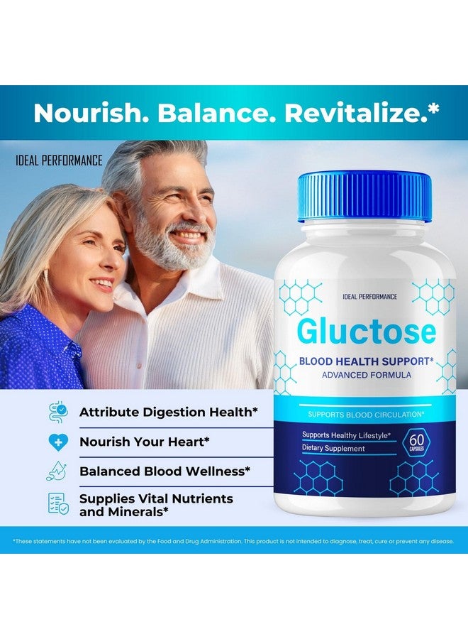 IDEAL PERFORMANCE Gluctose Advanced Blood Formula Capsules, Official Gluctose Supplement Pills, Premium Formula Support Healthy, Balance and Overall Well-Being Naturally, Gluc Tose Detox Pastillas Reviews (2 Pack)  - Image 5
