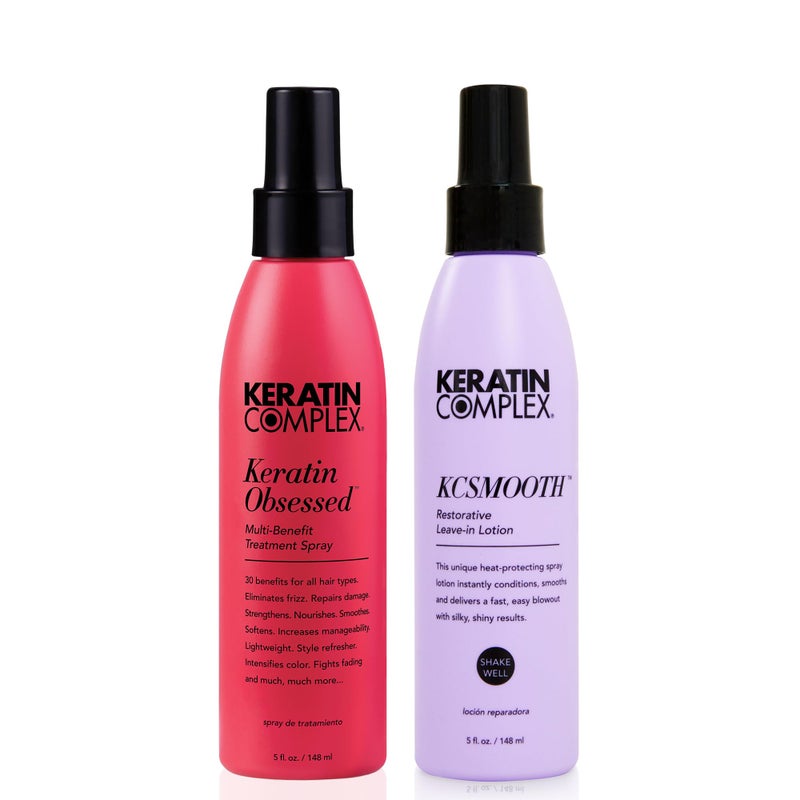 Keratin Complex - Blow Dry Essential Smooth Kit - Keratin Obsessed, 5 fl oz + KCSMOOTH Leave-In Lotion, 5 fl oz - Image 1