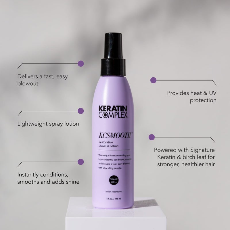 Keratin Complex - Blow Dry Essential Smooth Kit - Keratin Obsessed, 5 fl oz + KCSMOOTH Leave-In Lotion, 5 fl oz - Image 5