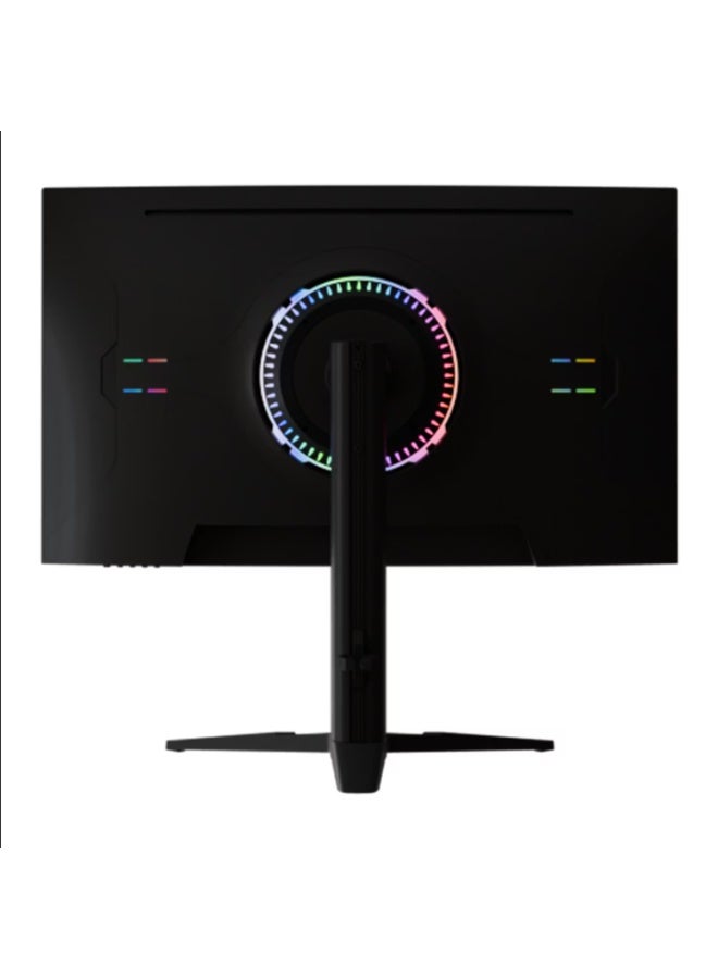 Green Lion ENGIMA 27'' Gaming Monitor with 1080P Full HD Resolution, 1800R Curved Screen, Ultra-Slim Bezel, 5ms Blur-Free Motion, Adjustable Height, Built-in Cable Hook, Wall-Mount Ready, AMD FreeSync, VA Panel Type - Black
