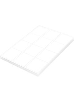 FIS FIS Multipurpose Laser Labels, Colour White, Size 63.5X72MM (12 Stickers x 100 Sheet) 1200 Labels, Size : A4 (21X29.7 CM) , Pack of 100 Sheets -FSLA12-2-100  - Image 2