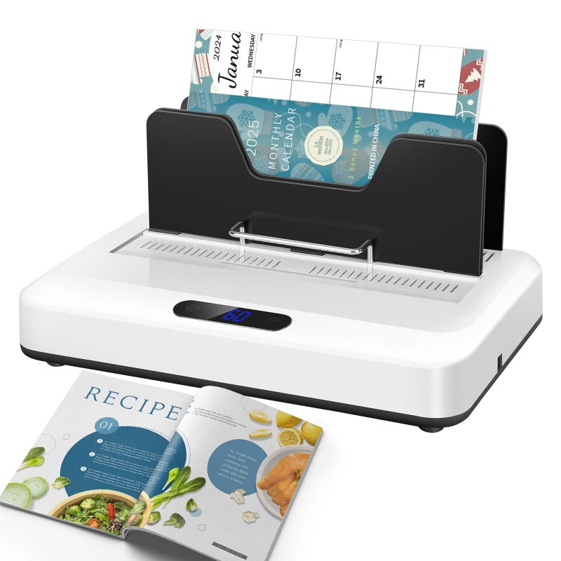 BEMPUS Thermal Binding Machine, 500 Sheets Capacity, No Preheat Time, Digital Touch Panel with Air Cooling, Electric Binder for A4/A5/Letter Size Business Documents, Office and Home Projects - Image 1