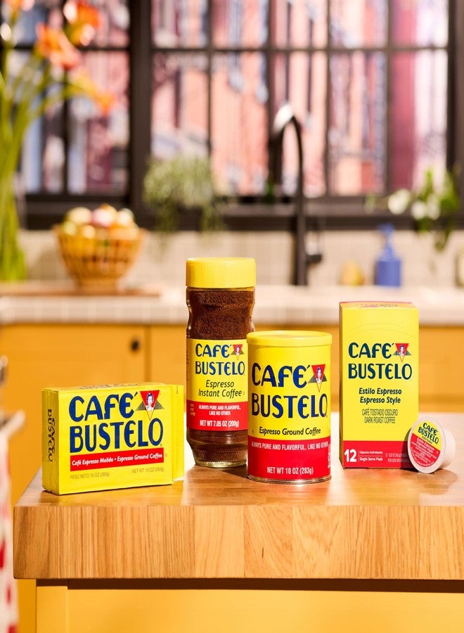 Cafe Bustelo Café Bustelo Espresso Style Dark Roast, Single Serve Coffee Pods, 12 Count (Pack of 1) - Image 4