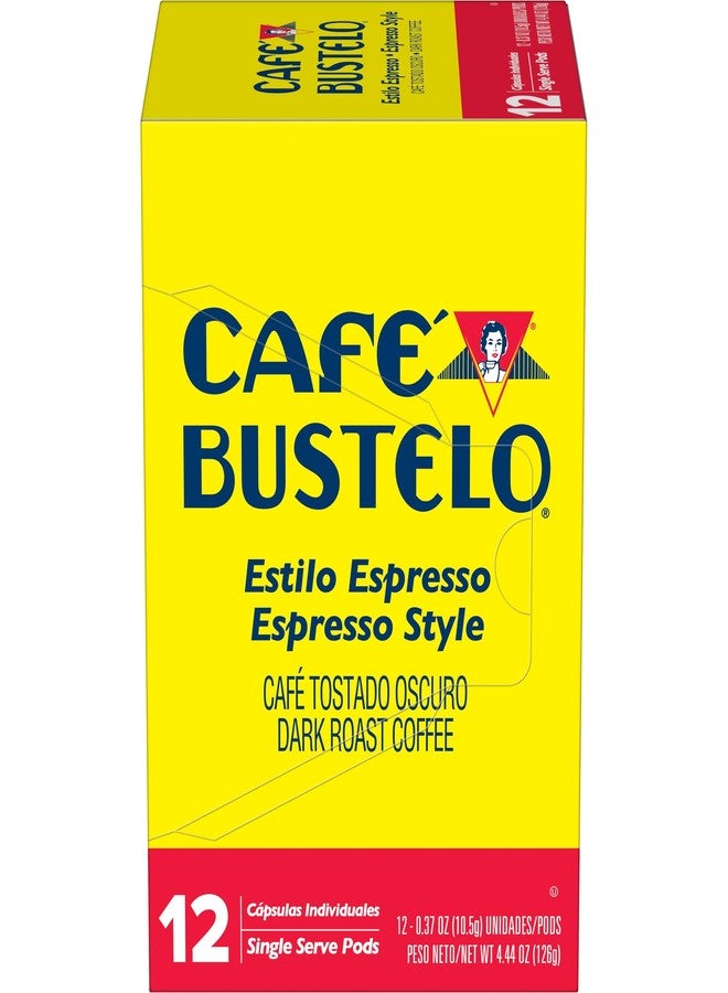 Cafe Bustelo Café Bustelo Espresso Style Dark Roast, Single Serve Coffee Pods, 12 Count (Pack of 1) - Image 5