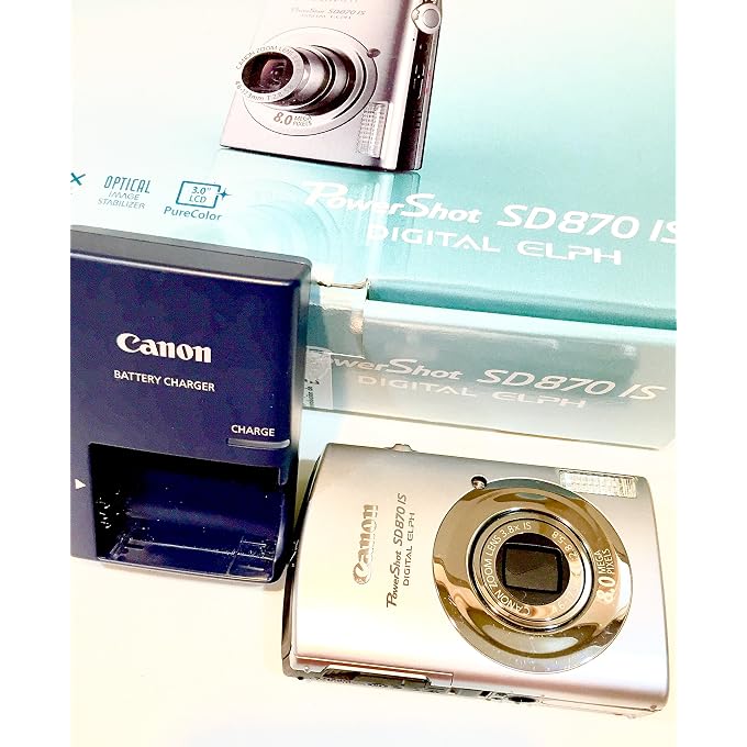 Canon PowerShot SD870IS 8MP Digital Camera with 3.8x Wide Angle Optical Image Stabilized Zoom (Silver) - Image 3