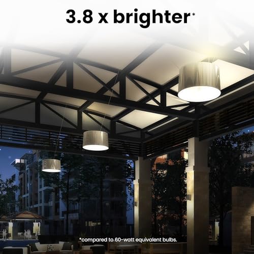 Feit Electric A23 LED Light Bulb, 300W Equivalent, Non-Dimmable, 4060 Lumens, E26 Standard Base, 3000k Bright White, High Output LED Bulb, Damp Rated, 22 Year Lifetime, OM300/830/LED - Image 3