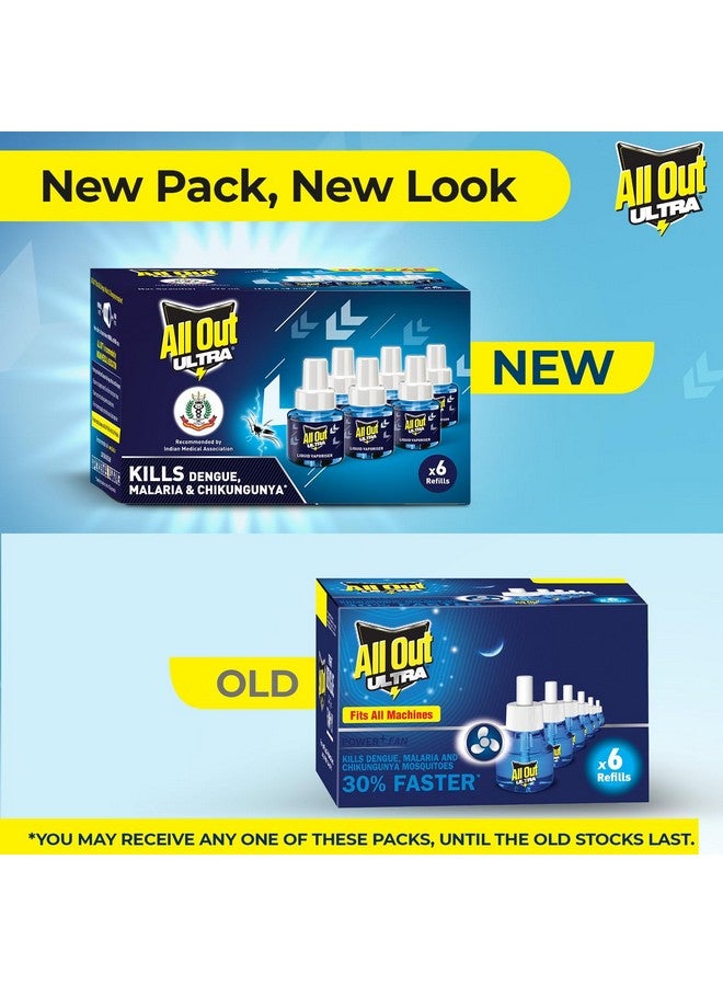 All Out Ultra Liquid Vaporizer, 6 Refills (45ml each) | Kills Dengue, Malaria & Chikungunya Spreading Mosquitoes| India's Only Mosquito Killer Brand Recommended by Indian Medical Association - Image 3
