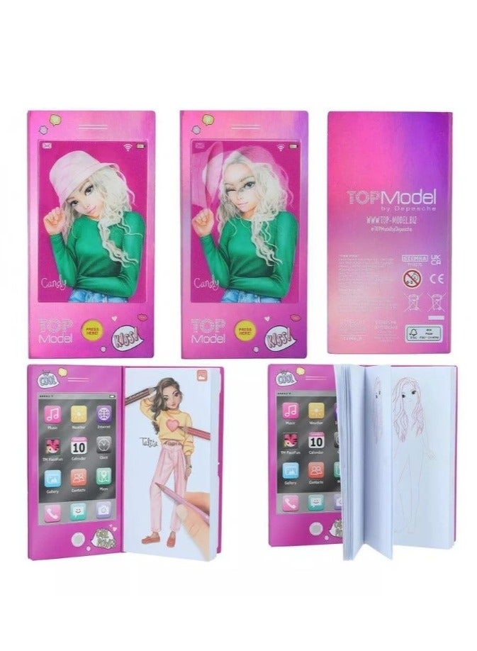 TopModel 1 Piece Mini Colouring Booklet with Sound - Assorted - Image 2