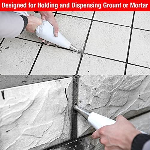 Goldblatt 4 Pieces Tile Grout Masonry Mortar Bag Set, Includes 3 Pieces Tear Puncture Resistant Grout Bag & 1 Piece Brick Jointer for Tile Installation Work - Image 4