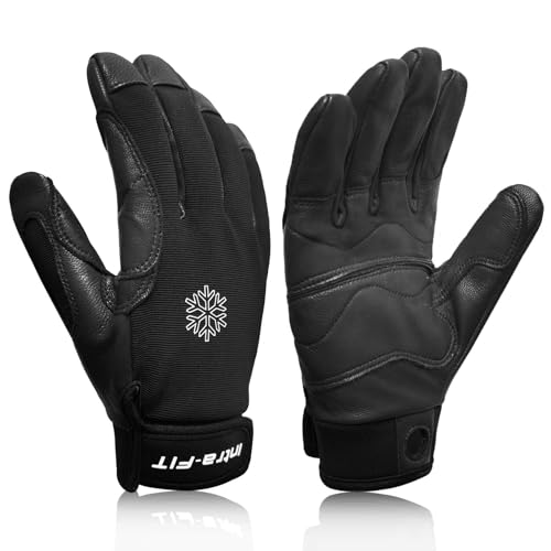 Intra-FIT Climbing Gloves Rope Gloves for Cold Weather, Fleece Liner, Perfect for Rappelling Rescue Rock/Mountain Climbing - Image 1