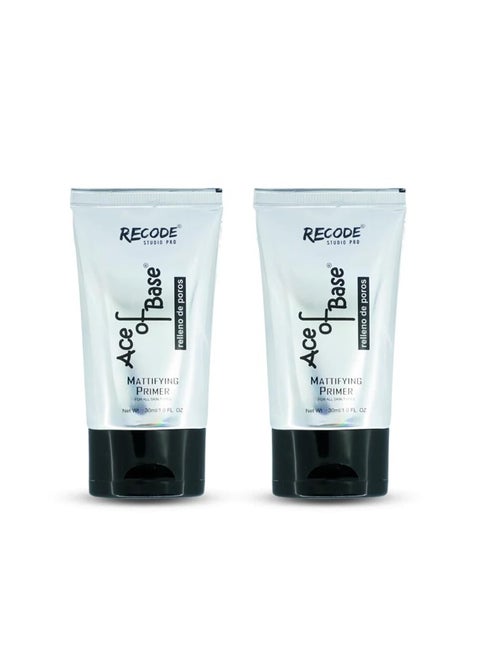 Ace of Base Mattifying Primer for Face Makeup 30ml Blurs Fine Lines Wrinkles Pores Suitable for Oily and Dry Skin pack of 2