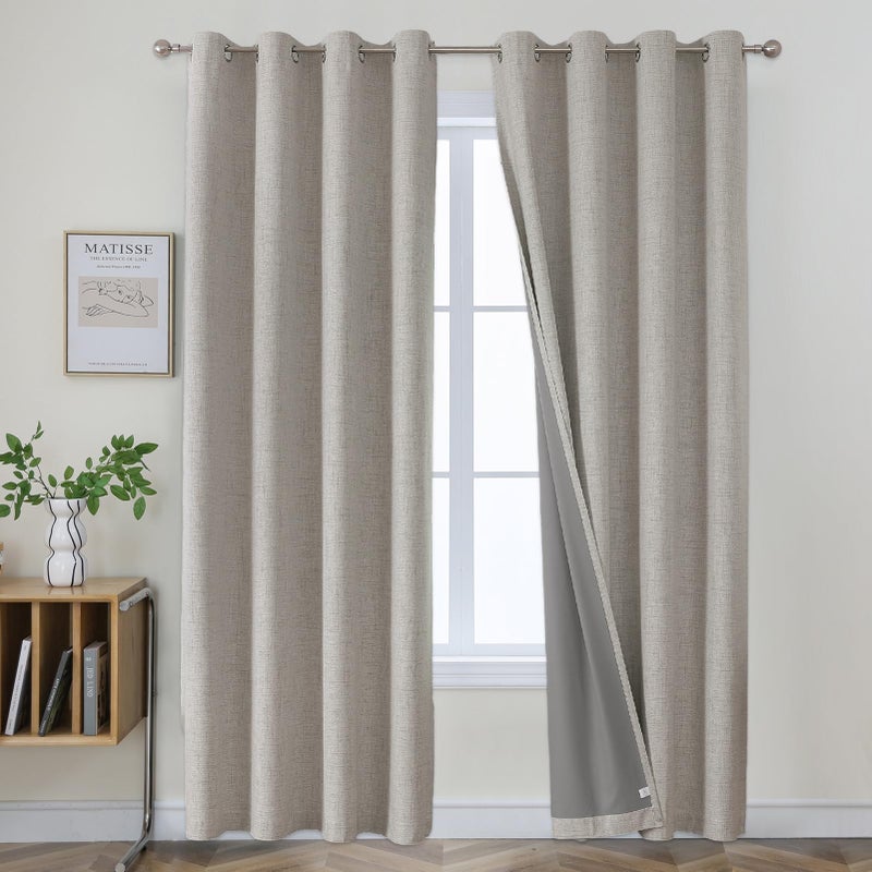 Lush Decor Allison Ruffle 100% Lined Blackout Window Curtain Panel (Single Panel)  84"" L x 40"" W  White - Image 5