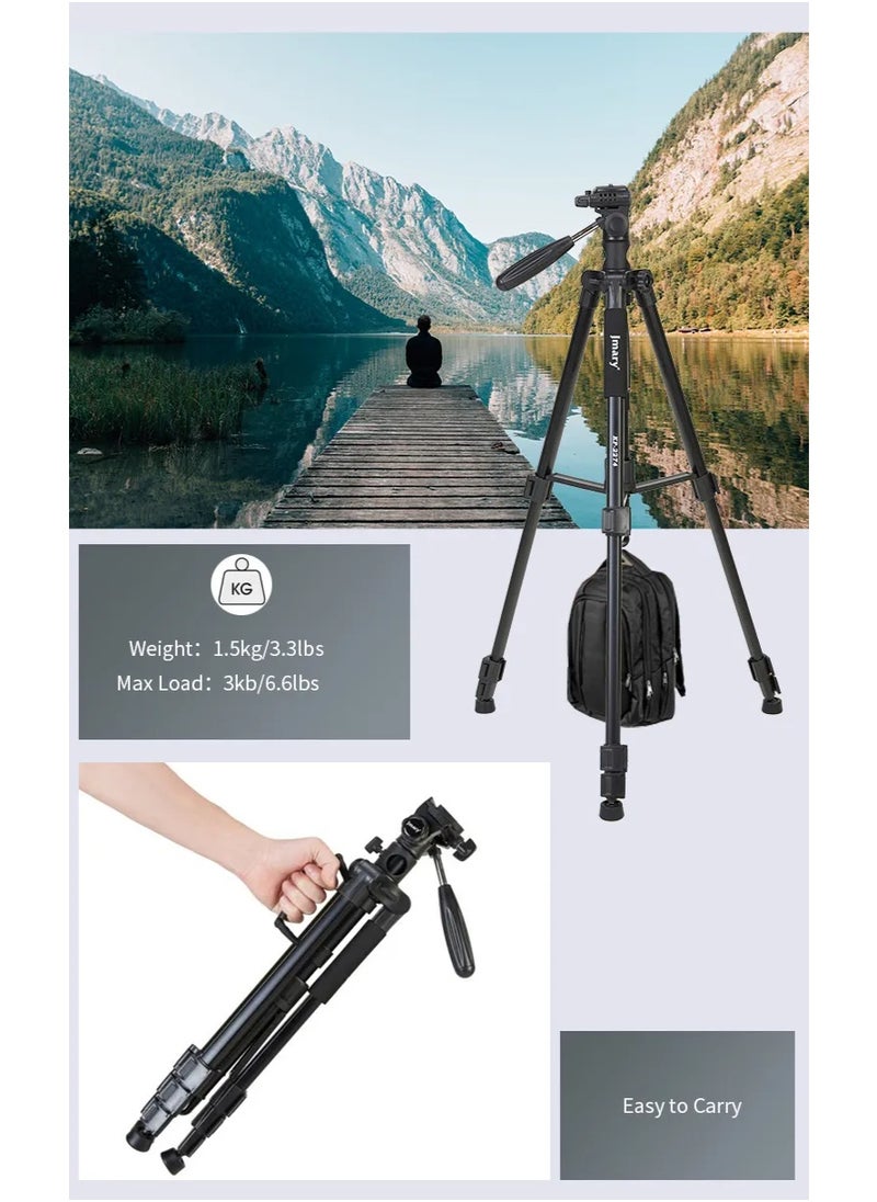 Professional Versatile Tripod KP-2274 , High-quality camera stand with height up to 176.5 cm, 360° rotation, convertible to monopod design, stable tripod base to hold up to 4 kg , Ideal for photography, videography, landscape, portraiture, and professional content , ​​Lightweight and portable
