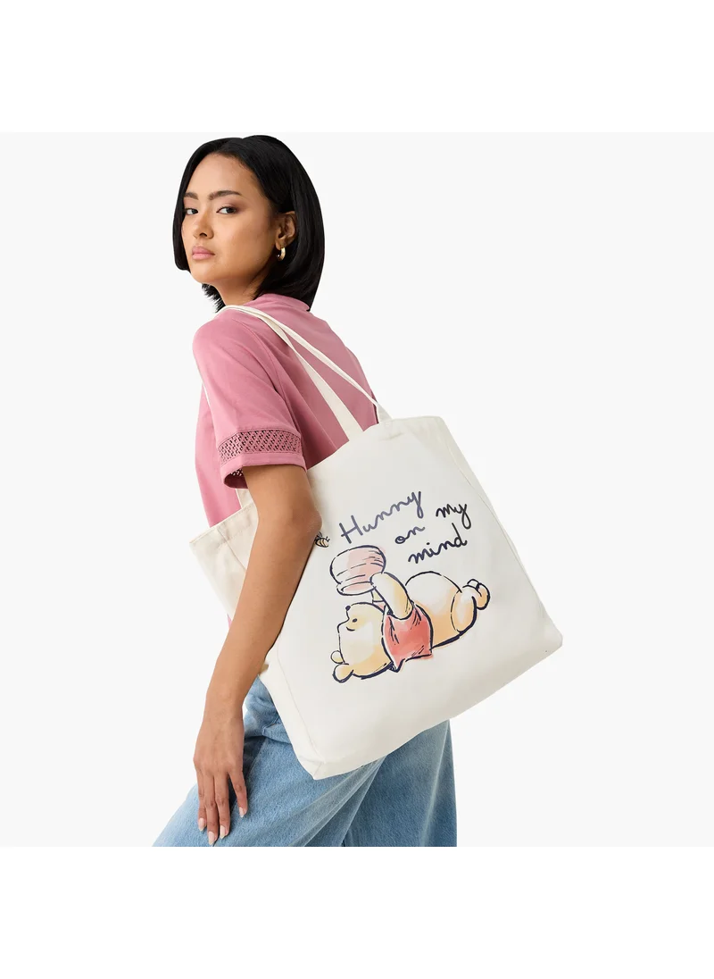 اس بي كاركترز Winnie the Pooh Print Shopper Bag with Handles