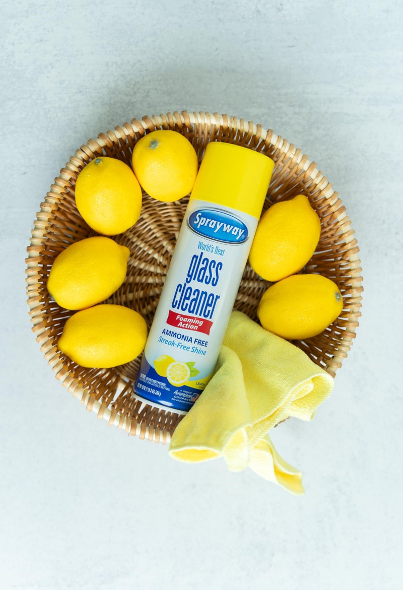 Sprayway Glass Cleaner Lemon Scent Foaming Aerosol Spray, 19oz, Pack of 6 | Ammonia-Free, Streakless, Fast-Acting | Cleans & Polishes Glass Surfaces | Removes Fingerprints, Dust, Dirt, Smoke Film - Image 4