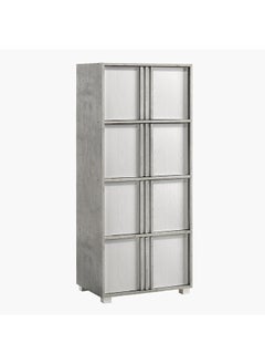 Home Box Home Box Alford Aspen 8-Door Storage Engineereing Wood Multipurpose Unit Grey 60 x 141.5 x 39.4 cm  - Image 2