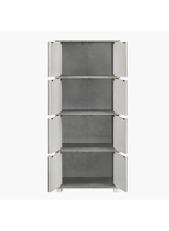Home Box Home Box Alford Aspen 8-Door Storage Engineereing Wood Multipurpose Unit Grey 60 x 141.5 x 39.4 cm  - Image 4
