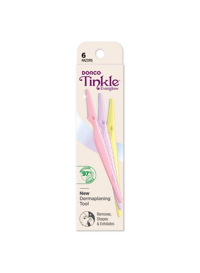 Tinkle Dorco Tinkle Everglowecofriendly Dermaplaning Tool Korean Skincare Eyebrow Razor And Face Shaver For Women Thanksgiving Gift Stocking Stuffer (6 Count (Pack Of 6)) - Image 5