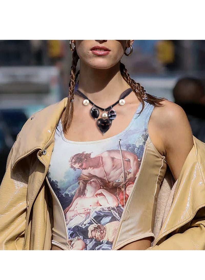 10 Pcs 17 Inch Black Organza Ribbon Necklace Cord for Jewelry Making with Silver Lobster Clasp and Extender Chain - Image 4