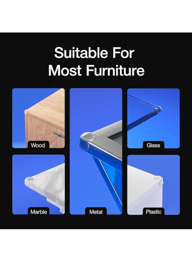 BEUTPATER 12 Packs Corner Protectors Guards - Furniture Corner Guard & Edge Safety Bumpers - Baby Proof Bumper & Cushion to Cover Sharp Furniture & Table Edges - Clear and Transparent - Image 5