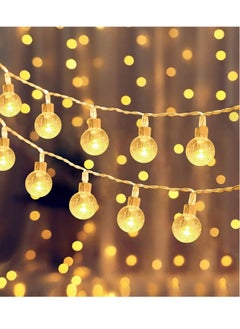 Generic Globe String Lights Battery Operated Outdoor Lights with Remote Timer 20FT 40 LED Fairy Lights Indoor Outdoor Waterproof Hanging Lights for Patio Gazebo Balcony Garden Bedroom Décor  - Image 1