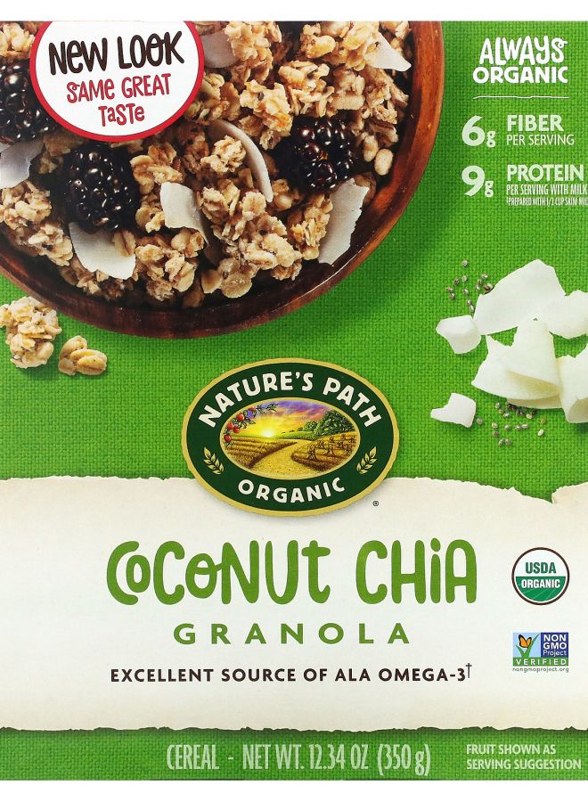 جرانولا جوز الهند والشيا العضوية 12.34 أونصة (350 جرام)