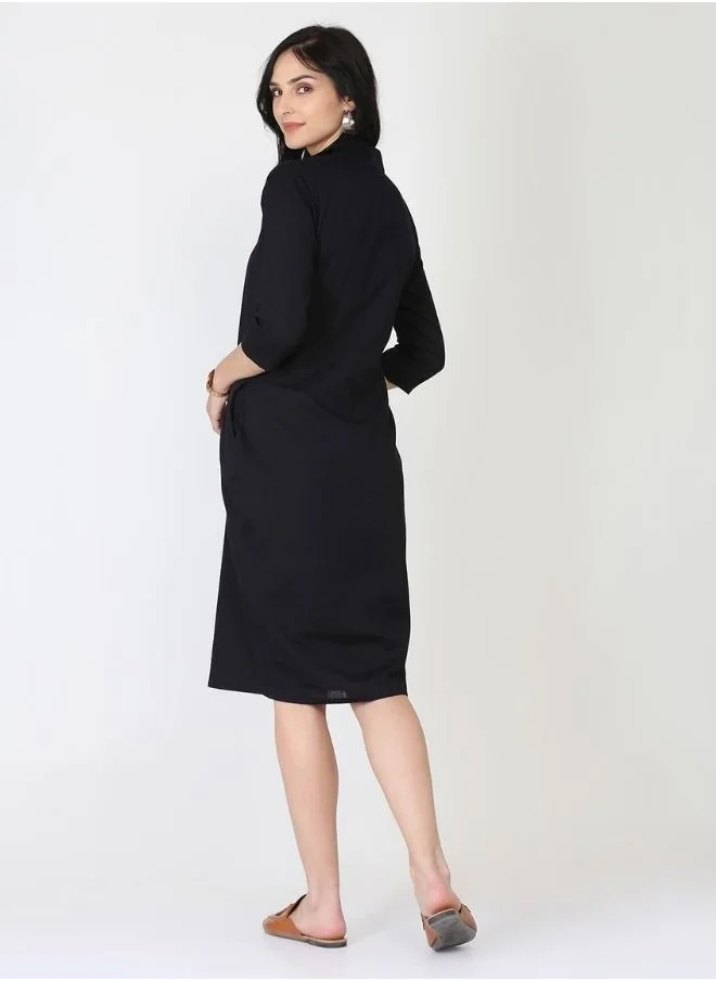 Abhishti Cotton Linen Tulip Dress