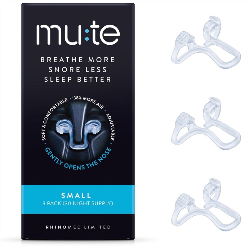 رينومد موسع الأنف Mute من لتقليل الشخير - حل مساعد مضاد للشخير يحسن تدفق الهواء، فتحة أنف مريحة - Image 1